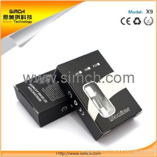 Genuine X9 Protank Glassomizer with Changeable Coil 2.5ml Clearomizer